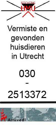 Huisdier vermist in Utrecht: neem contact op met Stichting Huisdieren Meldpunt Utrecht